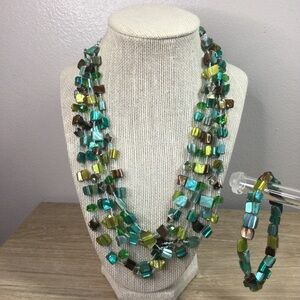 Mother of Pearl Necklace Set